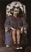 Paul Cezanne Portrait of Achille Emperaire oil painting